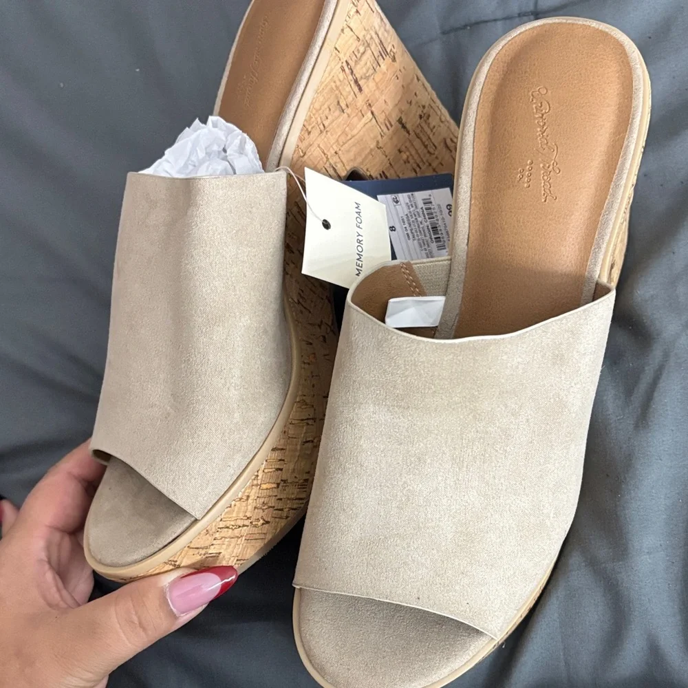 Universal Thread Cream Platform Mules - Picture 4 of 4